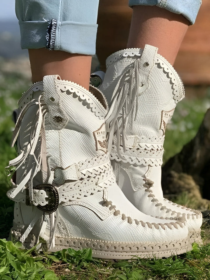 LYRABEL | Women's Bohemian Fringe Boots