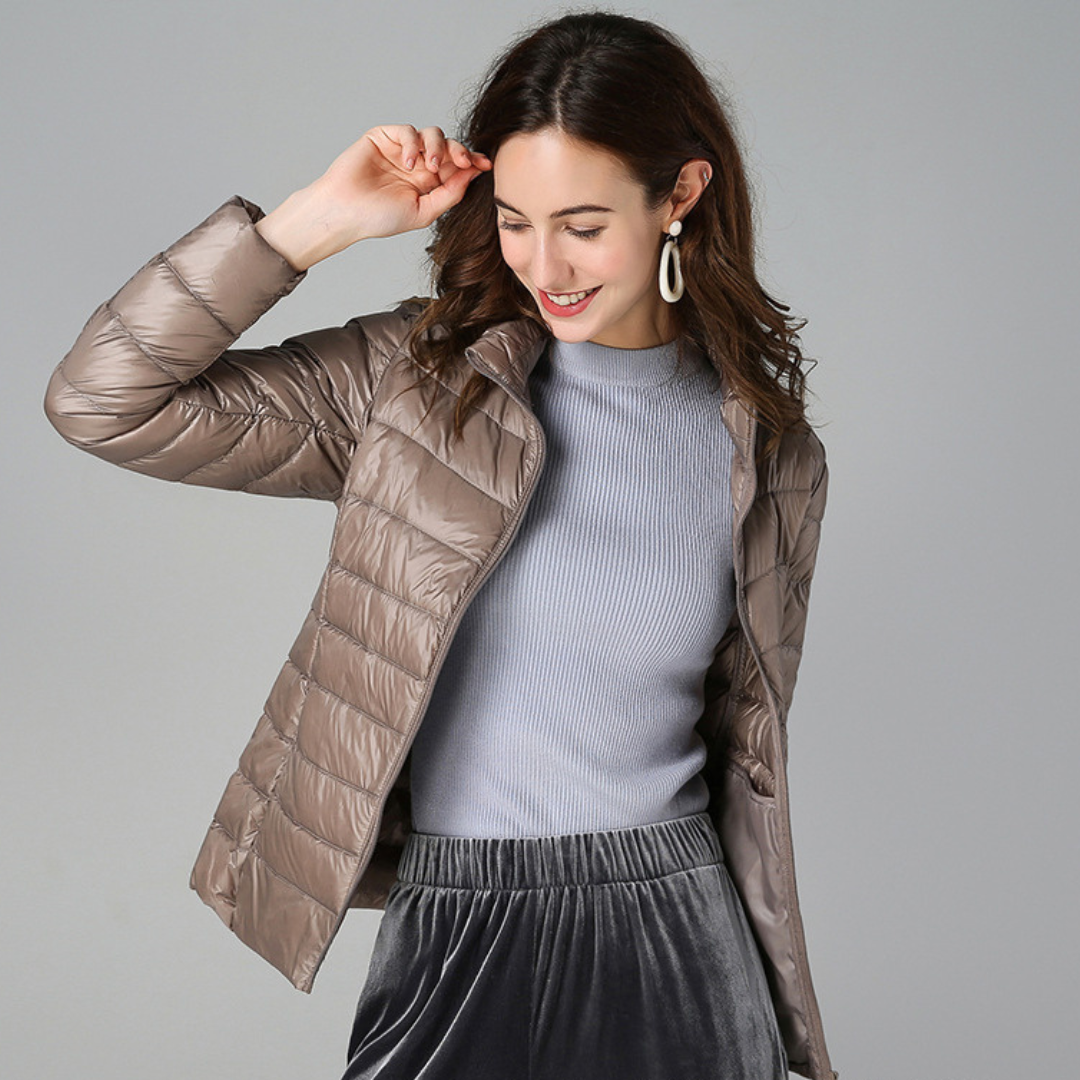 Aurora - Lightweight Ultralight Jacket Filled with White Duck Feathers