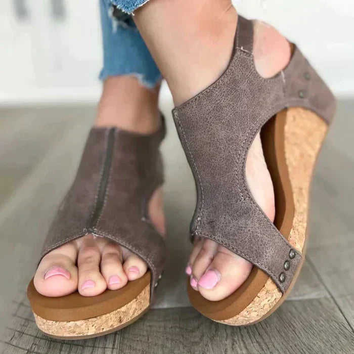 Astrid | Chic and Cozy Wedge Heel Sandals