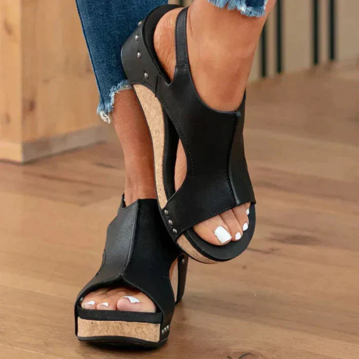 Astrid | Chic and Cozy Wedge Heel Sandals