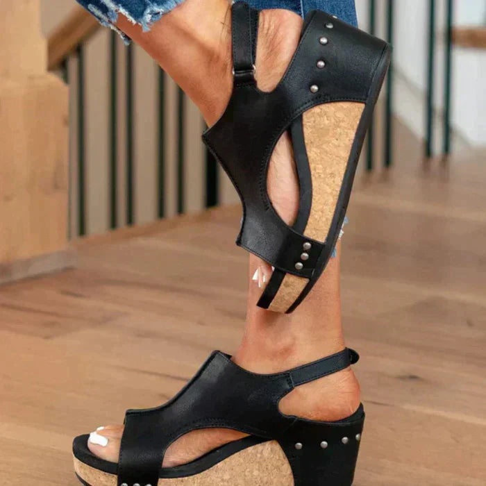 Astrid | Chic and Cozy Wedge Heel Sandals