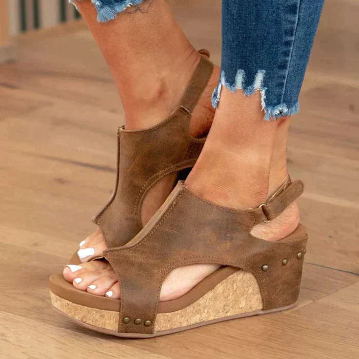 Astrid | Chic and Cozy Wedge Heel Sandals