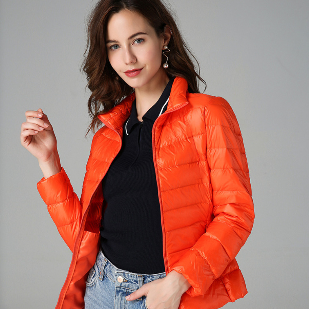 Aurora - Lightweight Ultralight Jacket Filled with White Duck Feathers