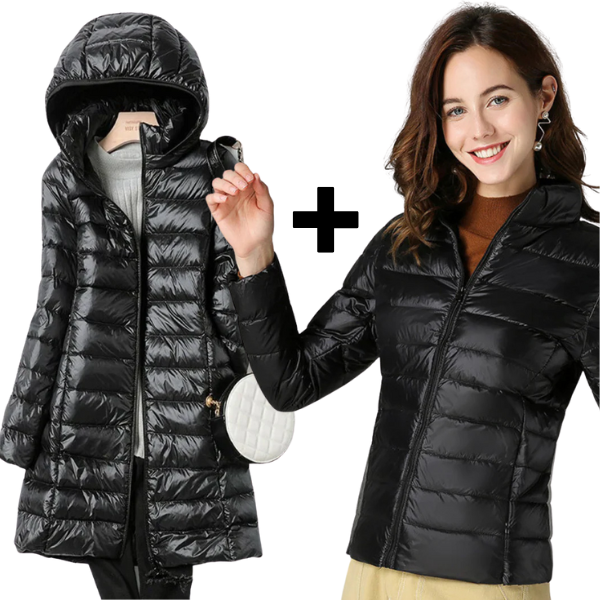 Sky+Aurora - Lightweight Ultralight Jacket & Long Jacket Filled with White Duck Feathers