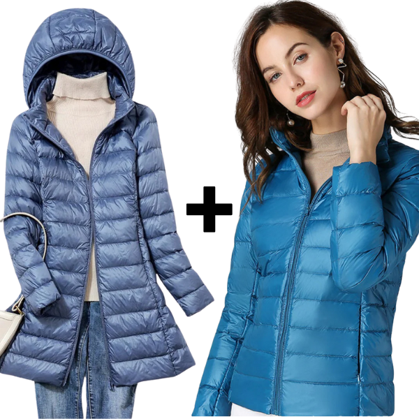 Sky+Aurora - Lightweight Ultralight Jacket & Long Jacket Filled with White Duck Feathers