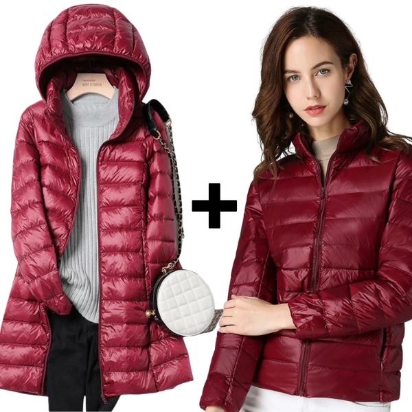 Sky+Aurora - Lightweight Ultralight Jacket & Long Jacket Filled with White Duck Feathers