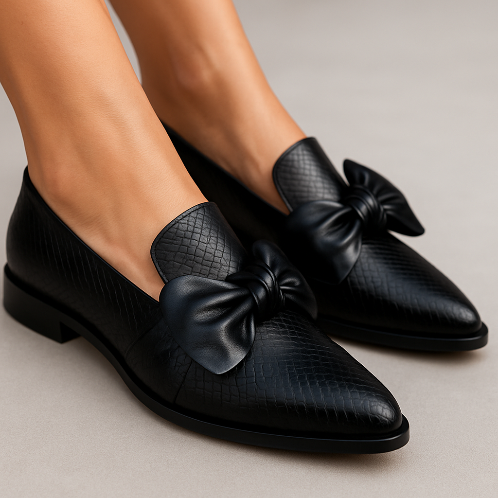 Claudia - Loafer with Bow Detail