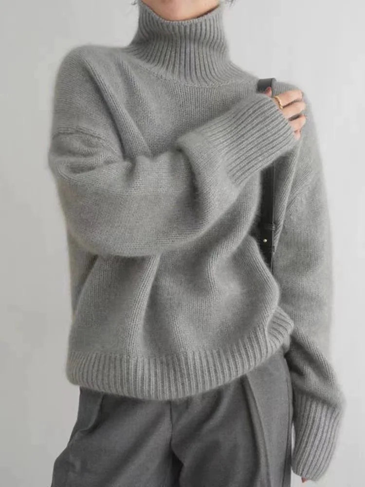 Isabella - High Neck in Cashmere