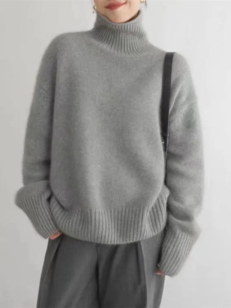 Isabella - High Neck in Cashmere