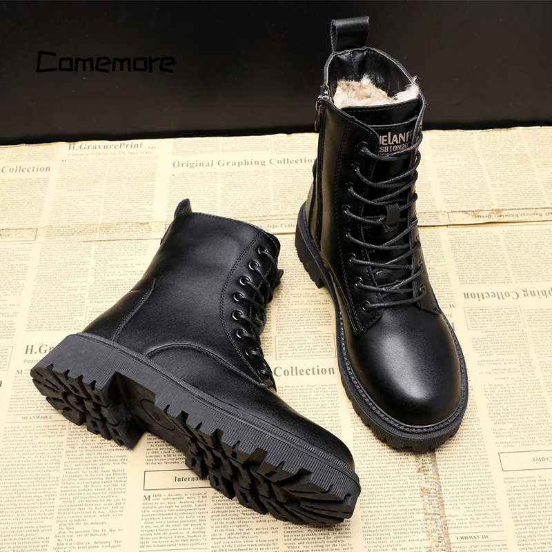 Olivia | Black Leather Boots for Winter