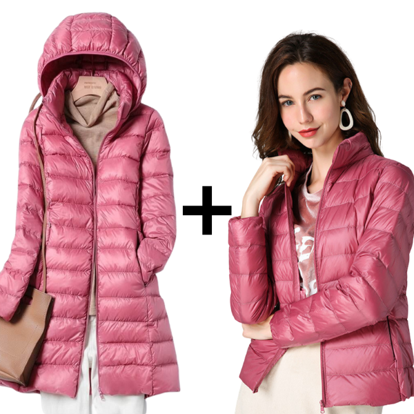 Sky+Aurora - Lightweight Ultralight Jacket & Long Jacket Filled with White Duck Feathers