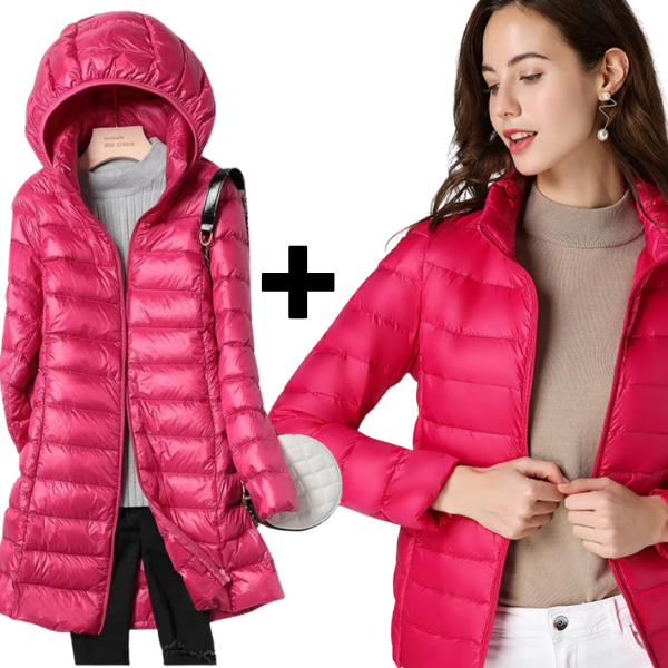 Sky+Aurora - Lightweight Ultralight Jacket & Long Jacket Filled with White Duck Feathers