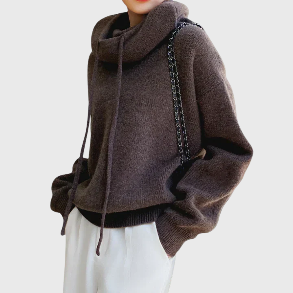 Émilienne | Hooded Knit Sweatshirt