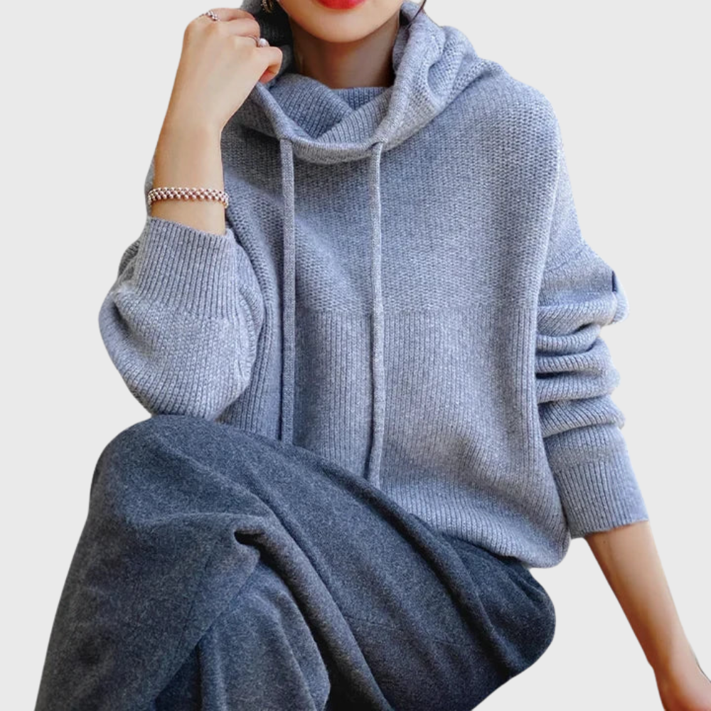 Émilienne | Hooded Knit Sweatshirt