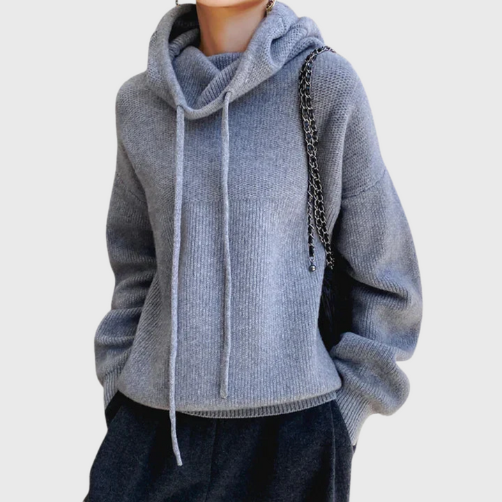 Émilienne | Hooded Knit Sweatshirt