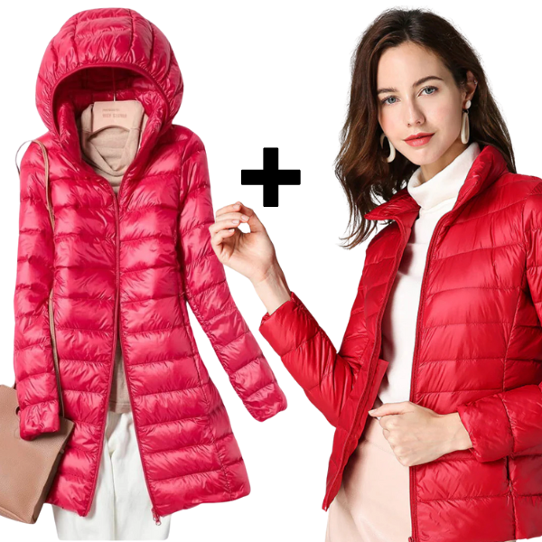 Sky+Aurora - Lightweight Ultralight Jacket & Long Jacket Filled with White Duck Feathers