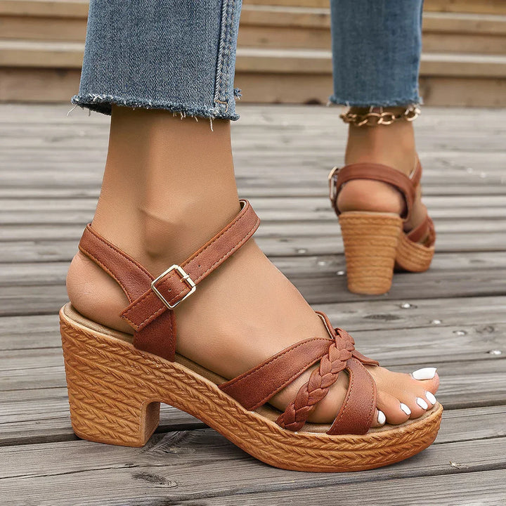 Osleen | Braided High Heel Sandals