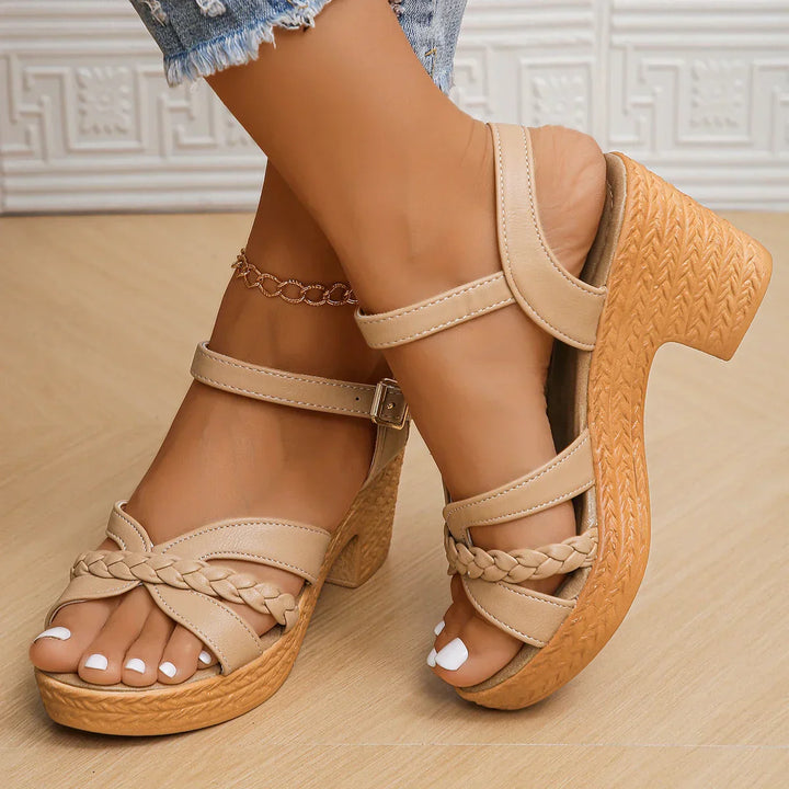 Osleen | Braided High Heel Sandals