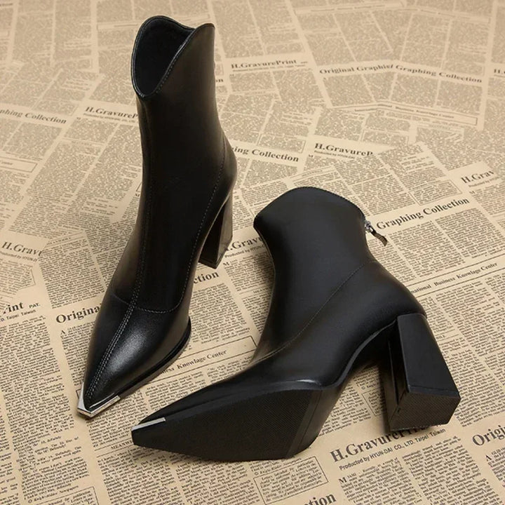 Kendra | Chelsea Boots with Chrome Tip