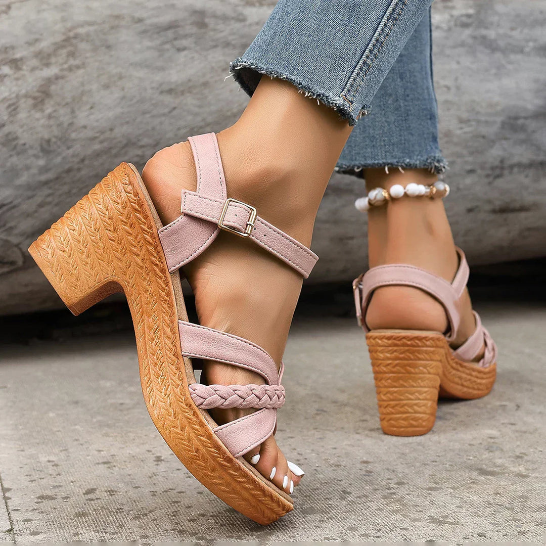 Osleen | Braided High Heel Sandals