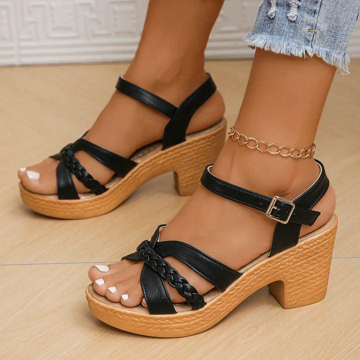 Osleen | Braided High Heel Sandals