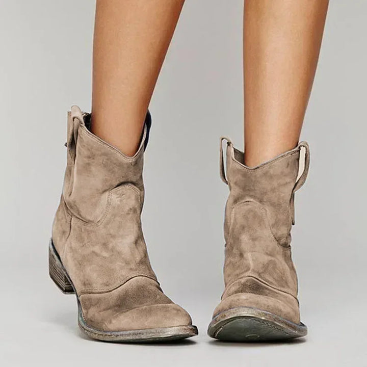 ZINNY | Retro-Inspired Western Ankle Boots