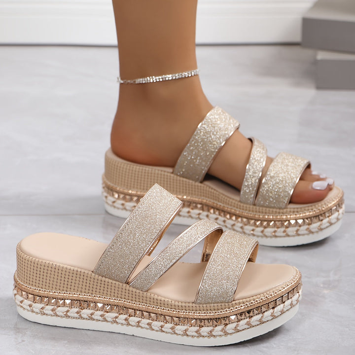 Floella | Cozy Wedge Sandals