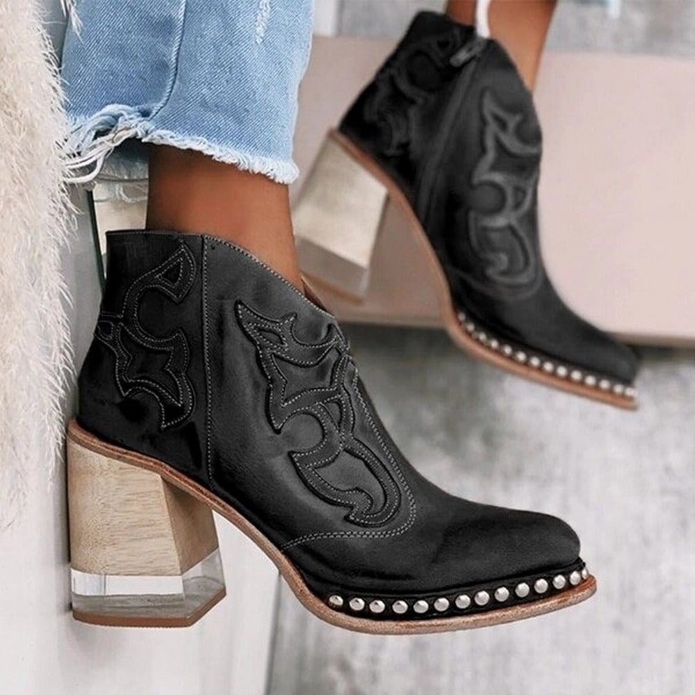 LYNORA | Stylish Textured Ankle Booties