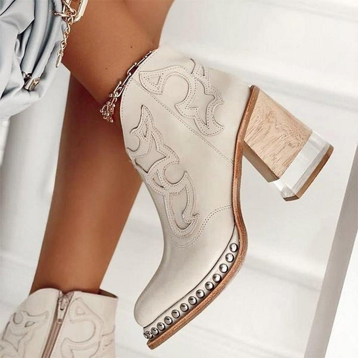 LYNORA | Stylish Textured Ankle Booties