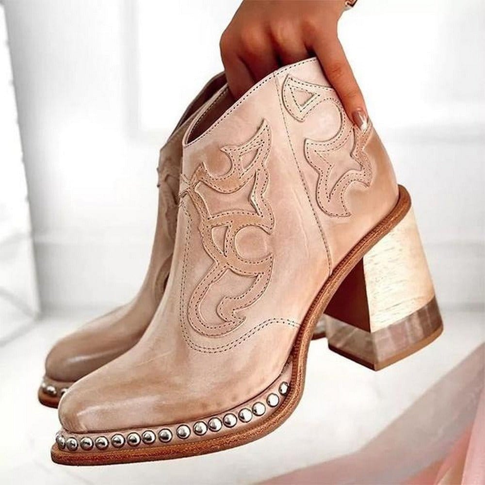 LYNORA | Stylish Textured Ankle Booties