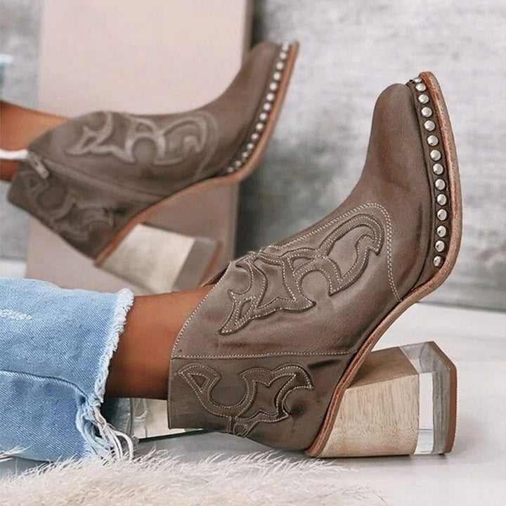 LYNORA | Stylish Textured Ankle Booties