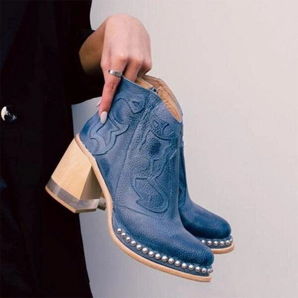 LYNORA | Stylish Textured Ankle Booties