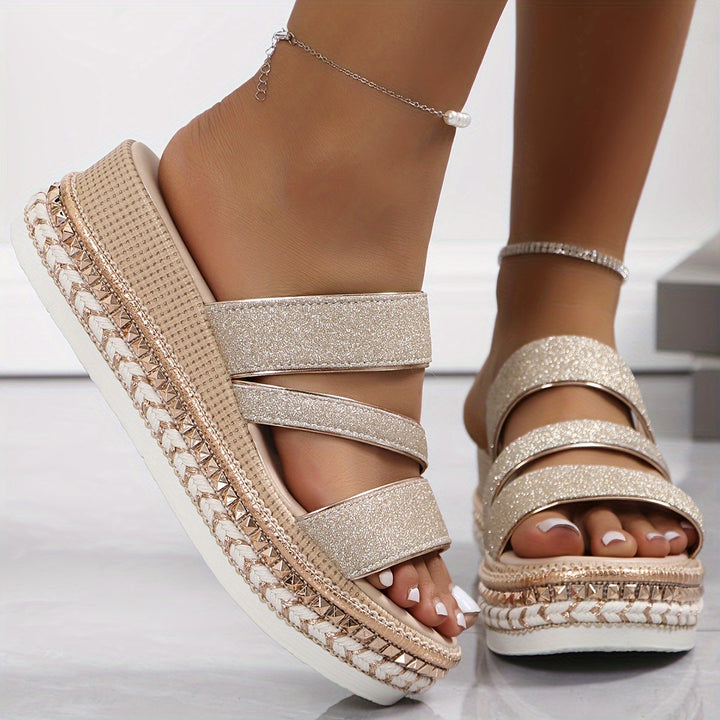 Floella | Cozy Wedge Sandals