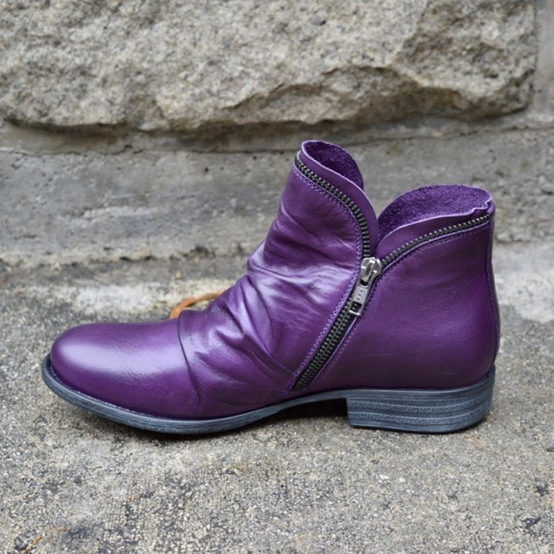 Marjorie | Chic Zipper Ankle Booties