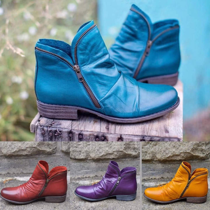 Marjorie | Chic Zipper Ankle Booties